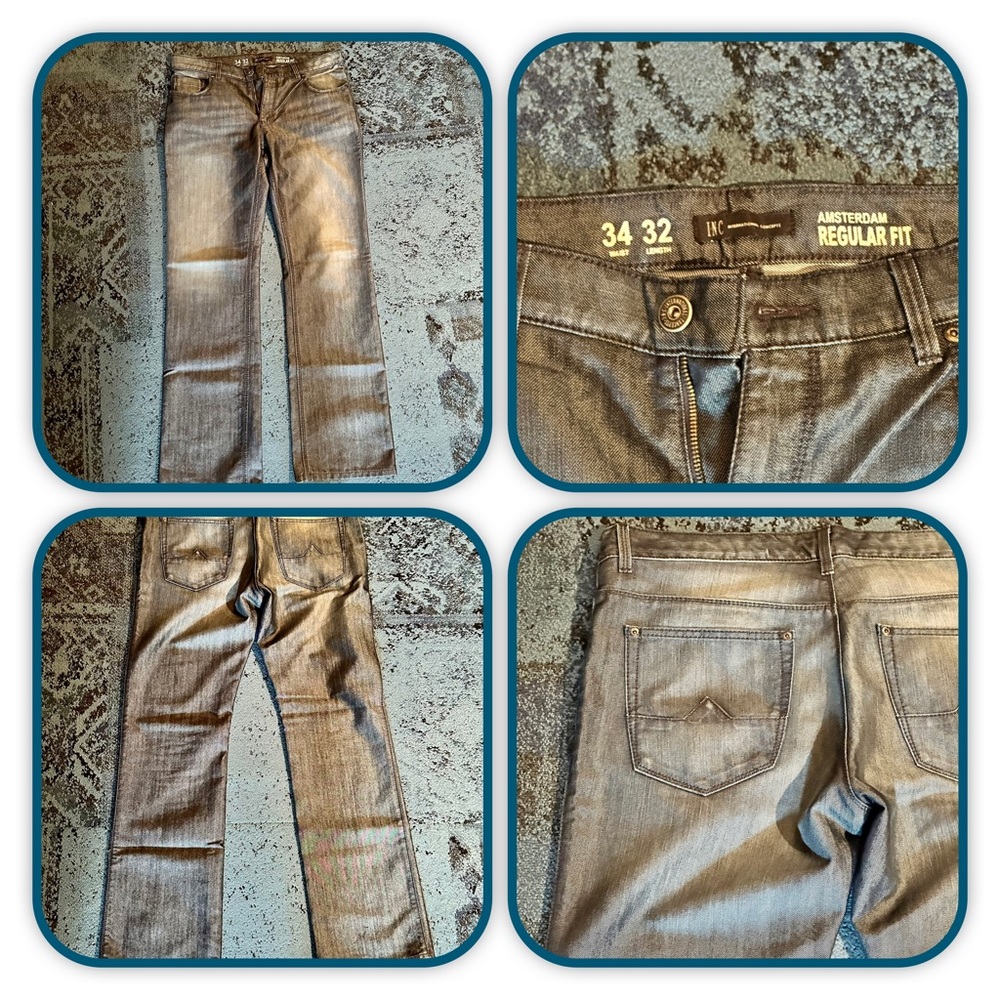 Men’s INC Amsterdam regular fit 34/32 blue jeans